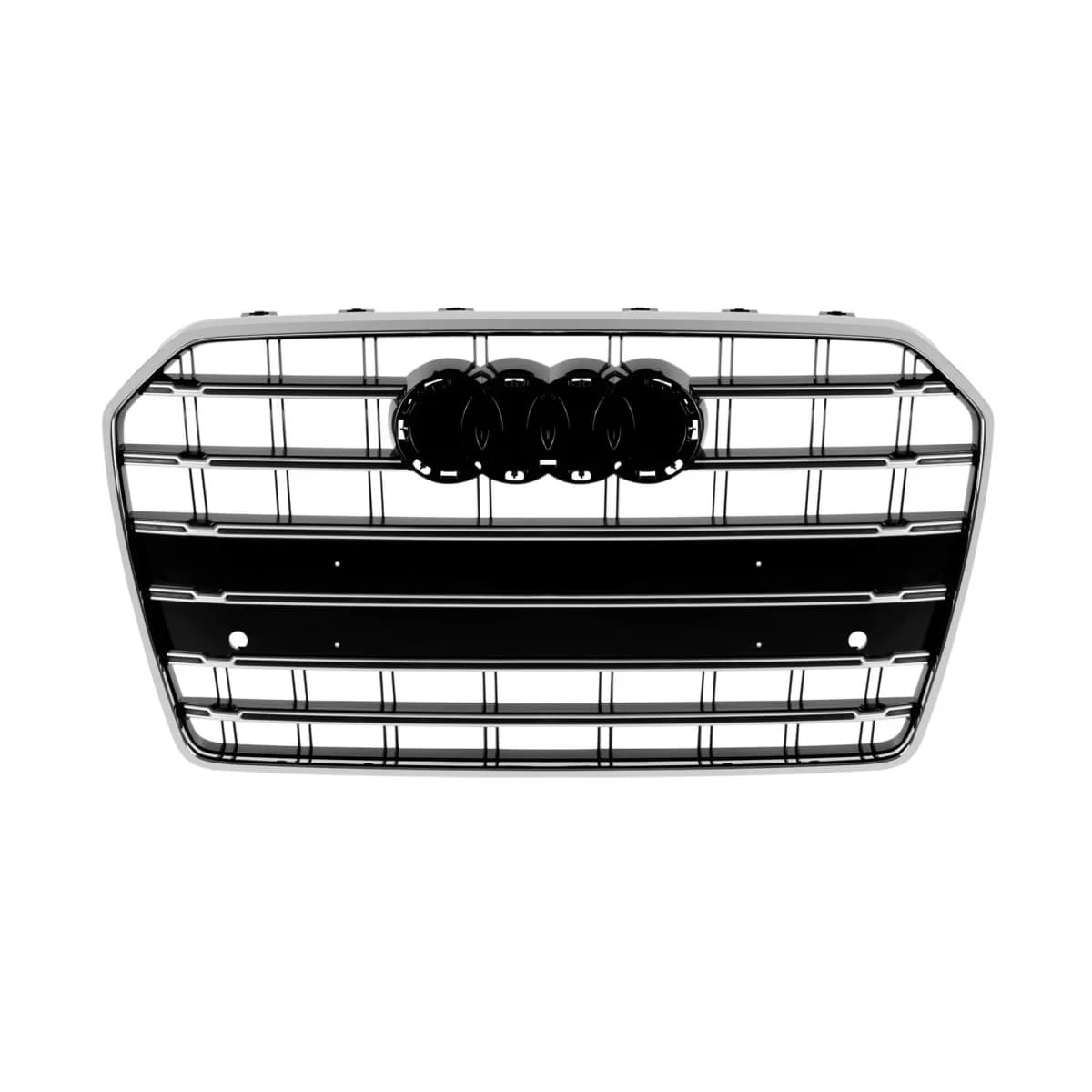 Chrome/black S6 type grille suitable for Audi A6 2015-2018