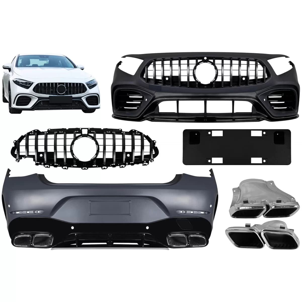 A Design package type A Design GT 63 4 door suitable for Mercedes CLS C257 2019-2021
