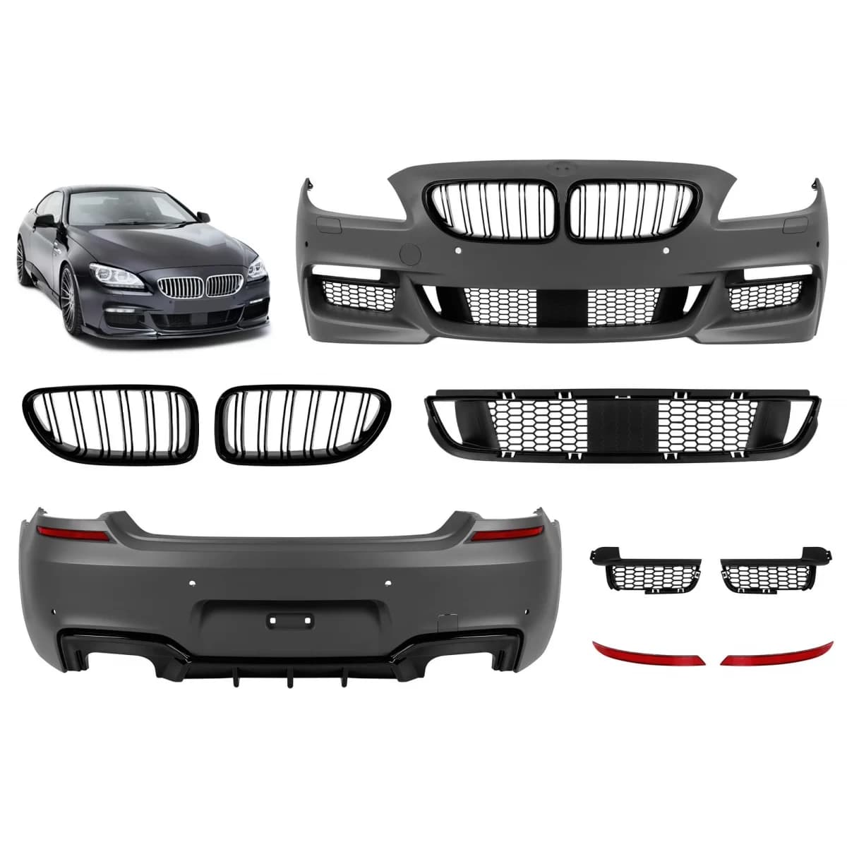 M tech style tuning kit suitable for BMW 6 Series F06, F12, F13 2011-2018