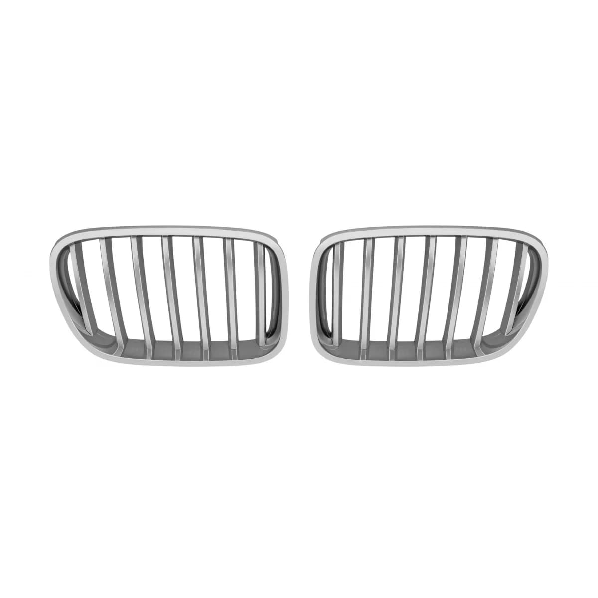 Chrome/Gray Kidney Grilles suitable for BMW X3 Series F25 2010-2014