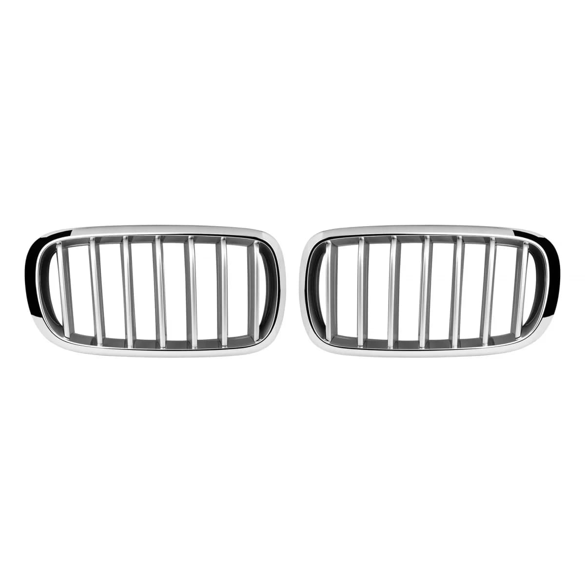 Chrome/Gray kidney grilles suitable for BMW X5 F15 2013-2018, X6 F16 2014-2019