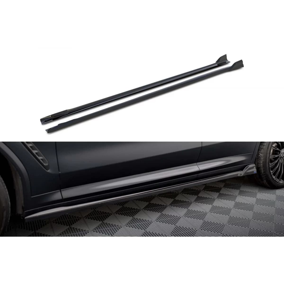 Maxton Design add-ons suitable for BMW X3 with M package G01 after 2021, black lacquer