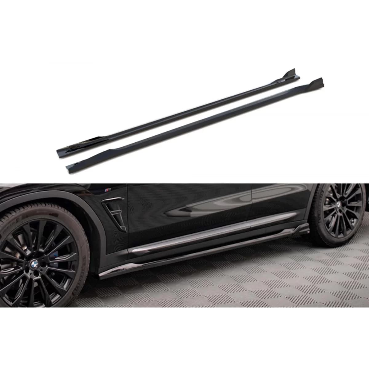 Maxton Design additives suitable for BMW X3 G01 2017-2021, black lacquer