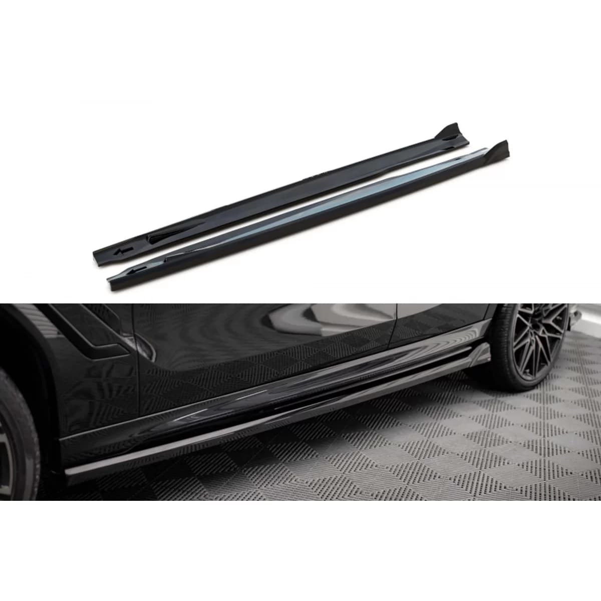 Maxton Design add-ons suitable for BMW X6M F96 after 2020, black lacquer