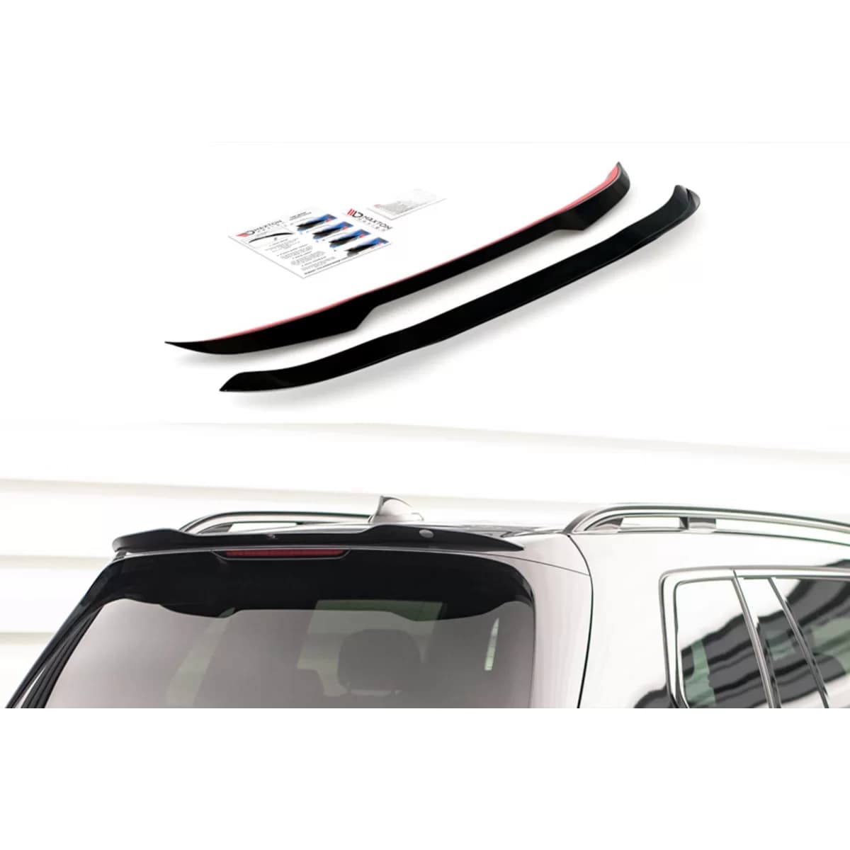 Maxton Design type M spoiler suitable for BMW X7 G07 trunk after 2018, black lacquer