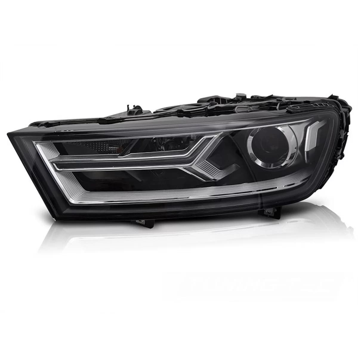 Left xenon headlight suitable for Audi Q7 2015-2019 with black base