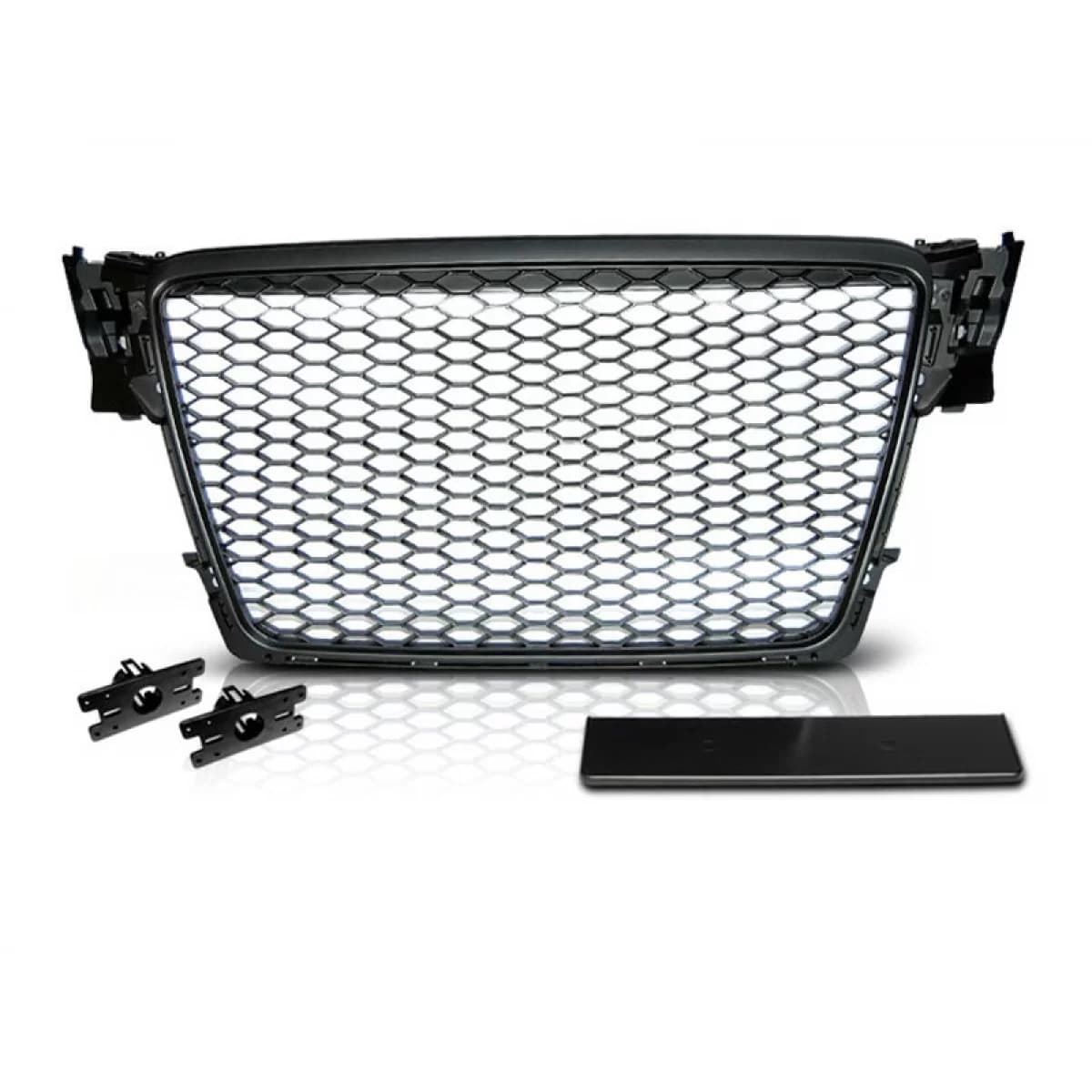 Black matte RS type grille suitable for Audi A4 B8 sedan, wagon 2008-2011