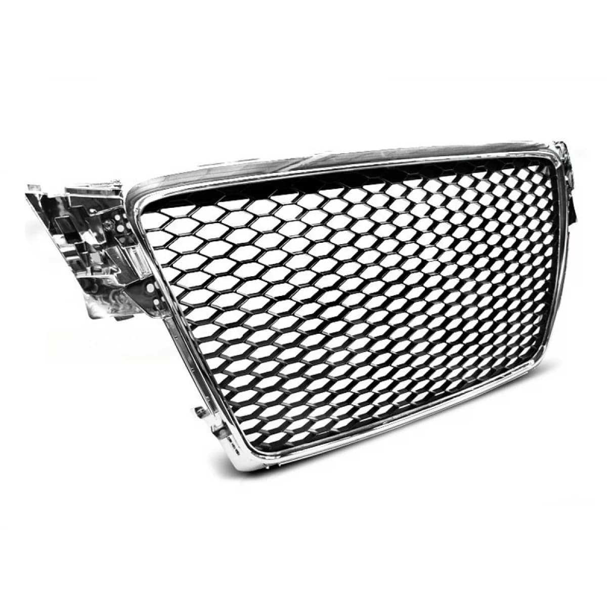 Chrome/black RS type grille suitable for Audi A4 B8 sedan, wagon 2008-2011