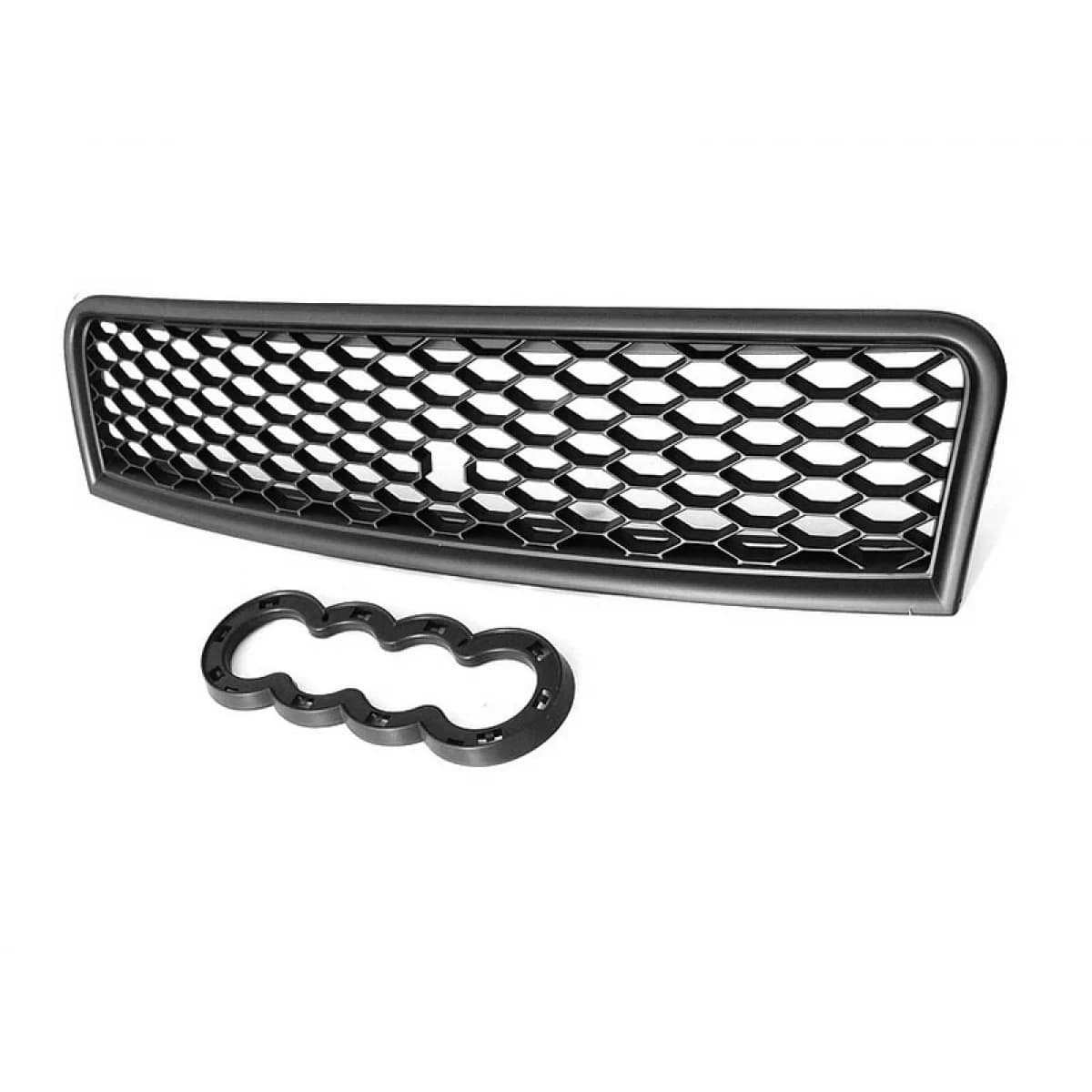 Black matte RS type grille suitable for Audi A4 B6 sedan, wagon 2000-2004