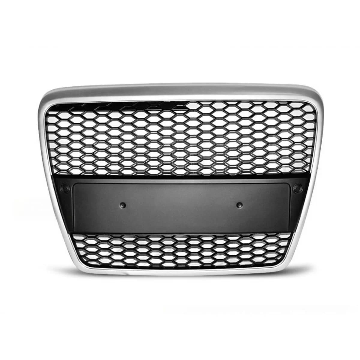 GRAY MATTE GRILLE TYPE RS SUITABLE FOR AUDI A6 C6 SEDAN, COMBI 2004-2008 WITH PDC