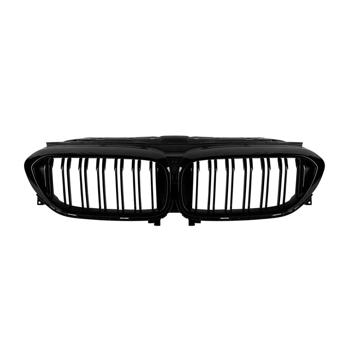 M5 type double rib kidneys in black lacquer suitable for BMW 5 Series G30 sedan, G31 touring 2017-2020