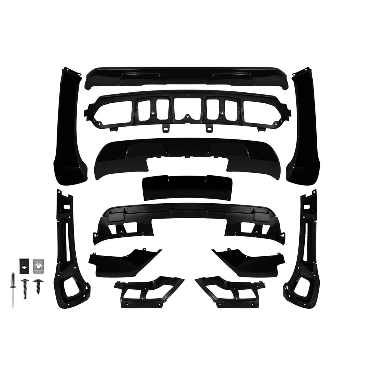 Aero package suitable for BMW X5 E70 2007-2009 black lacquer made of 13 parts