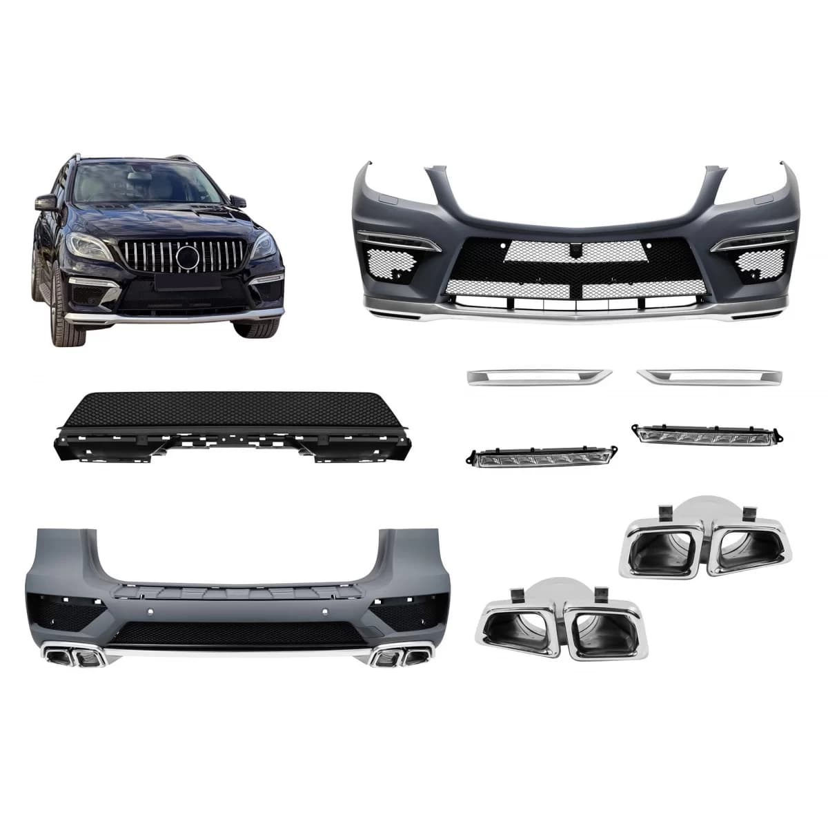 A Design package type 63 suitable for Mercedes ML W166 2012-2015 without fenders
