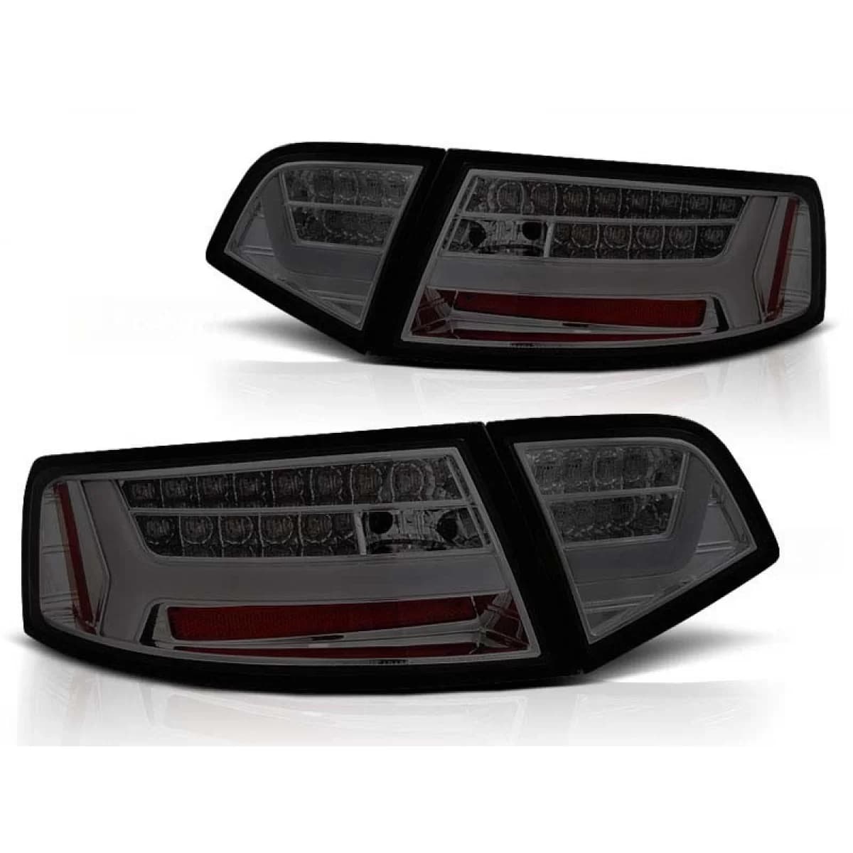 Tuning LED tail light set suitable for Audi A6 C6 sedan 2008-2011 smoked, left and right
