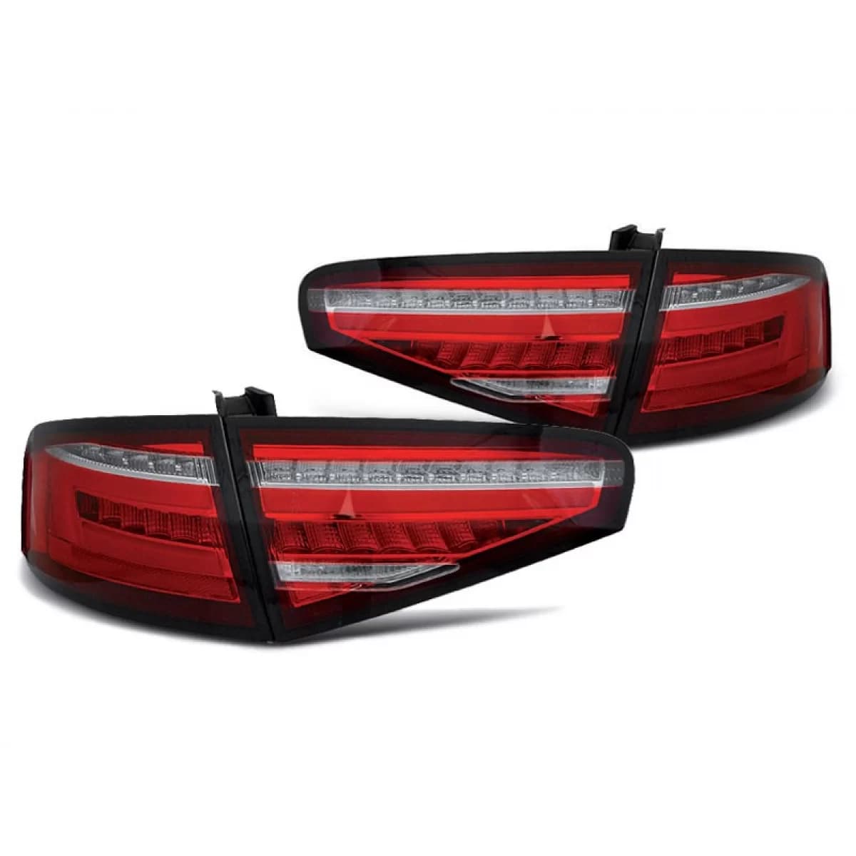 Tuning LED tail light kit suitable for Audi A4 sedan 2012-2015 red/white base, left and right