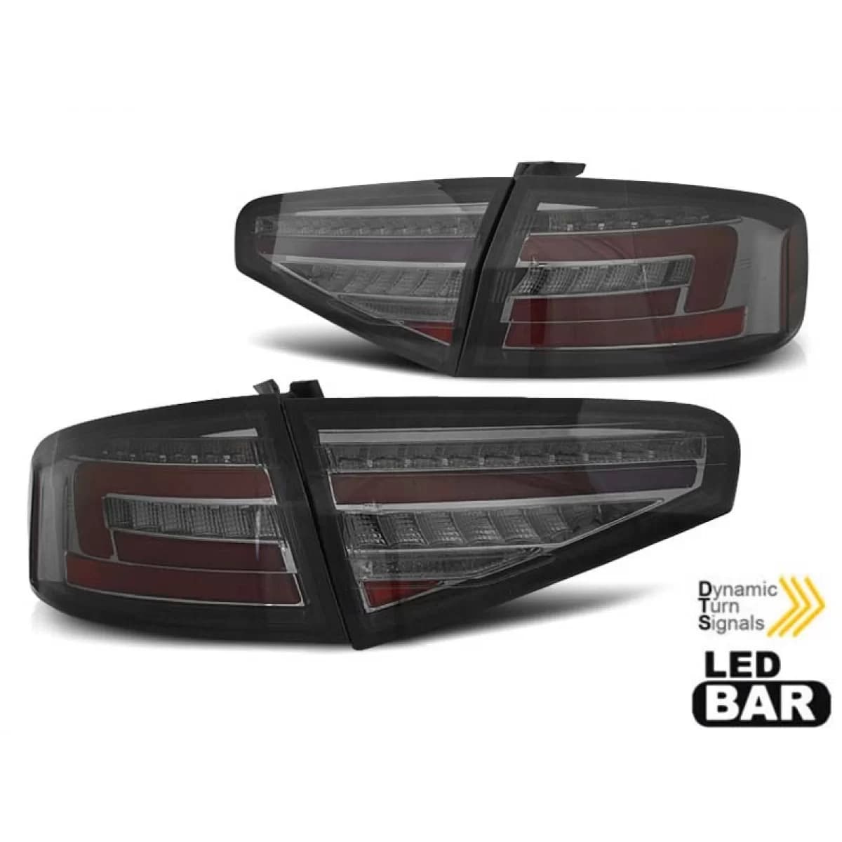 Tuning LED tail light kit suitable for Audi A4 B8 sedan 2012-2015, lowered base for the model with halogen tail lights, left and right
