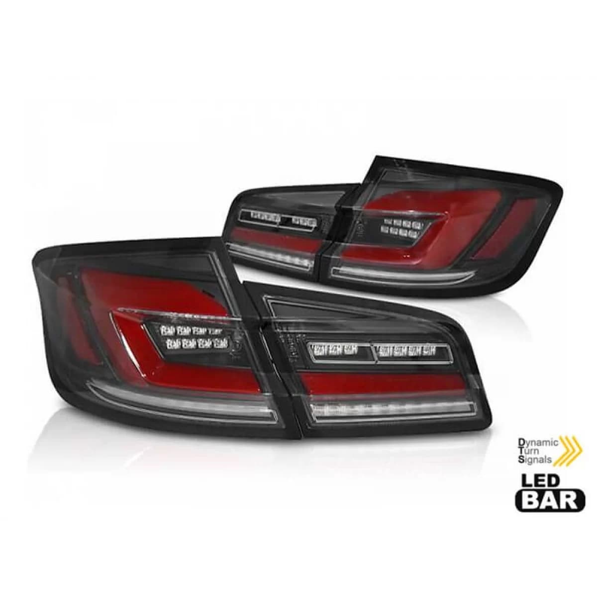 LED tuning tail light set suitable for BMW 5 Series F10 2010-2016, smoked, left and right