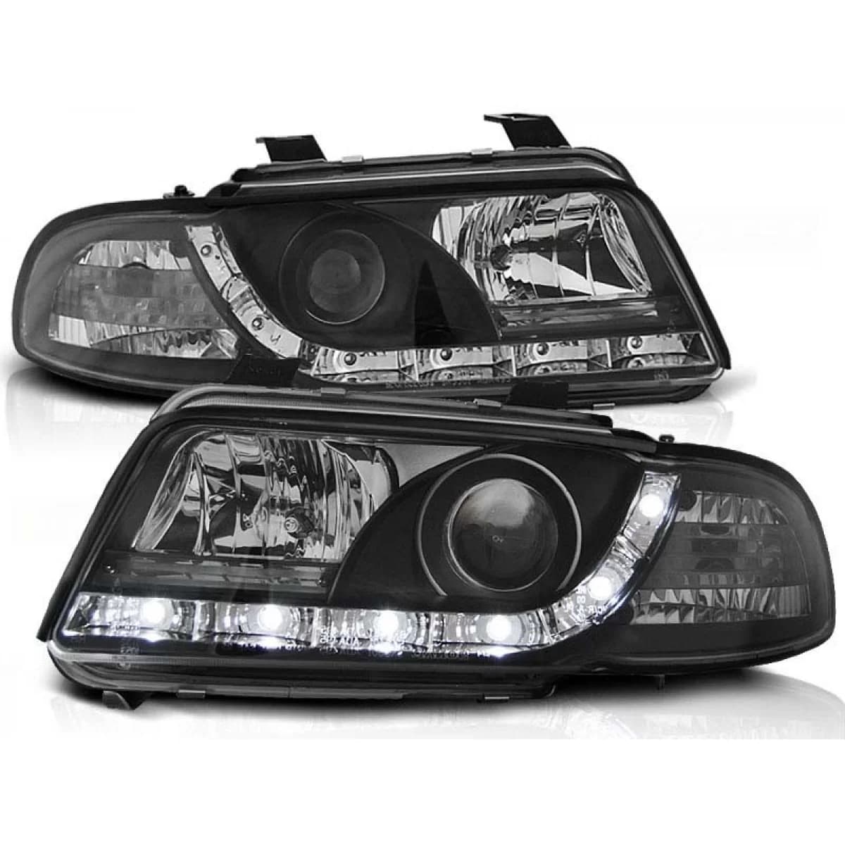Tuning headlight set with LED lights suitable for Audi A4 B5 11.1994-12.1998 sedan/wagon, left and right