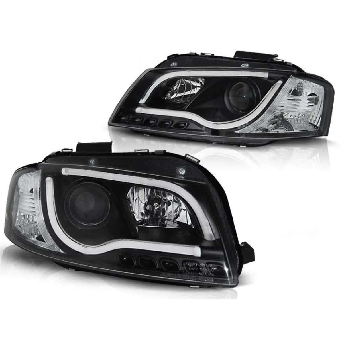 Tuning headlight kit with LED lights suitable for Audi A3 8P 05.2003-03.2008 3D/5D, left and right