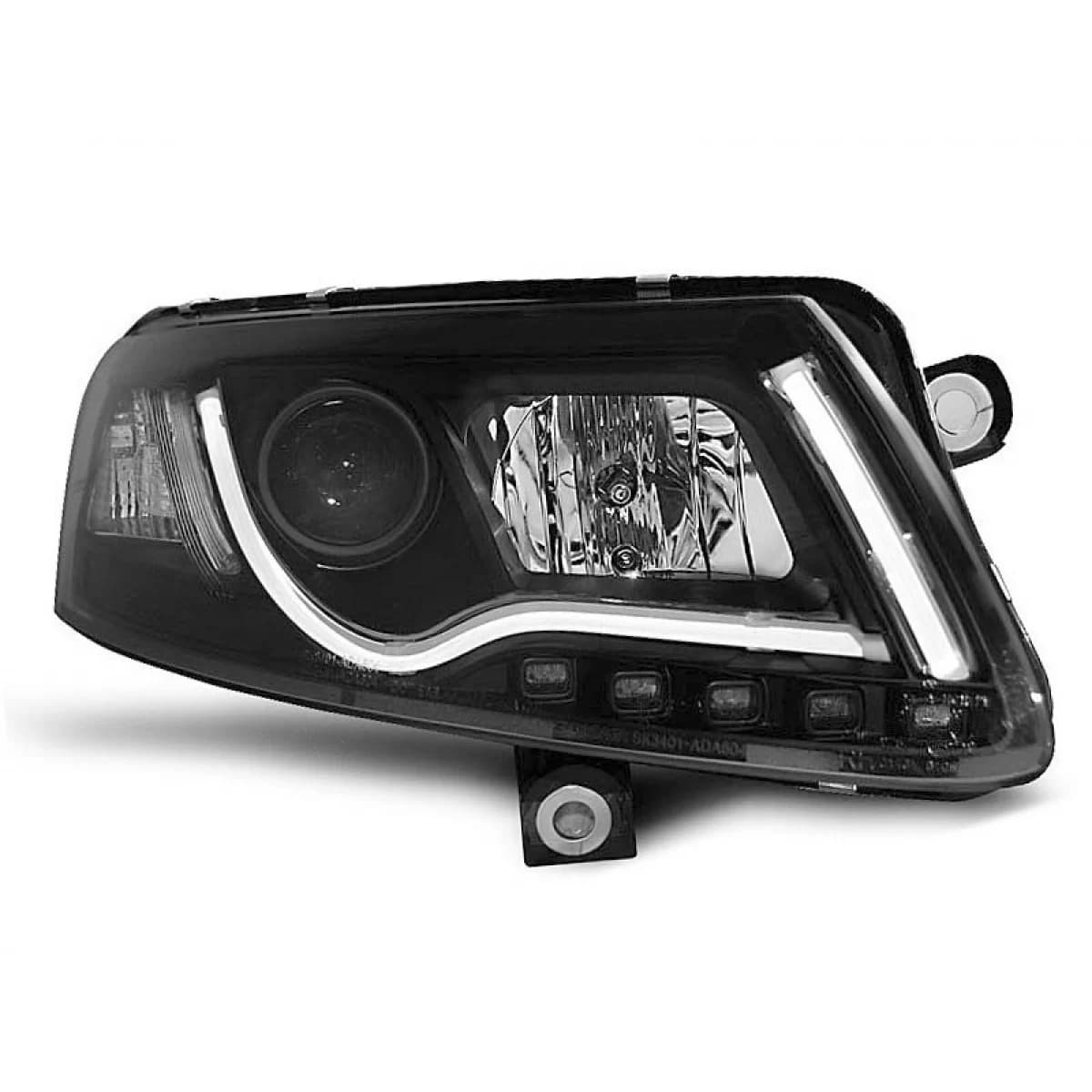 Tuning headlight set with real DRL lights suitable for Audi A6 C6 04.2004-2008 sedan/wagon, left and right