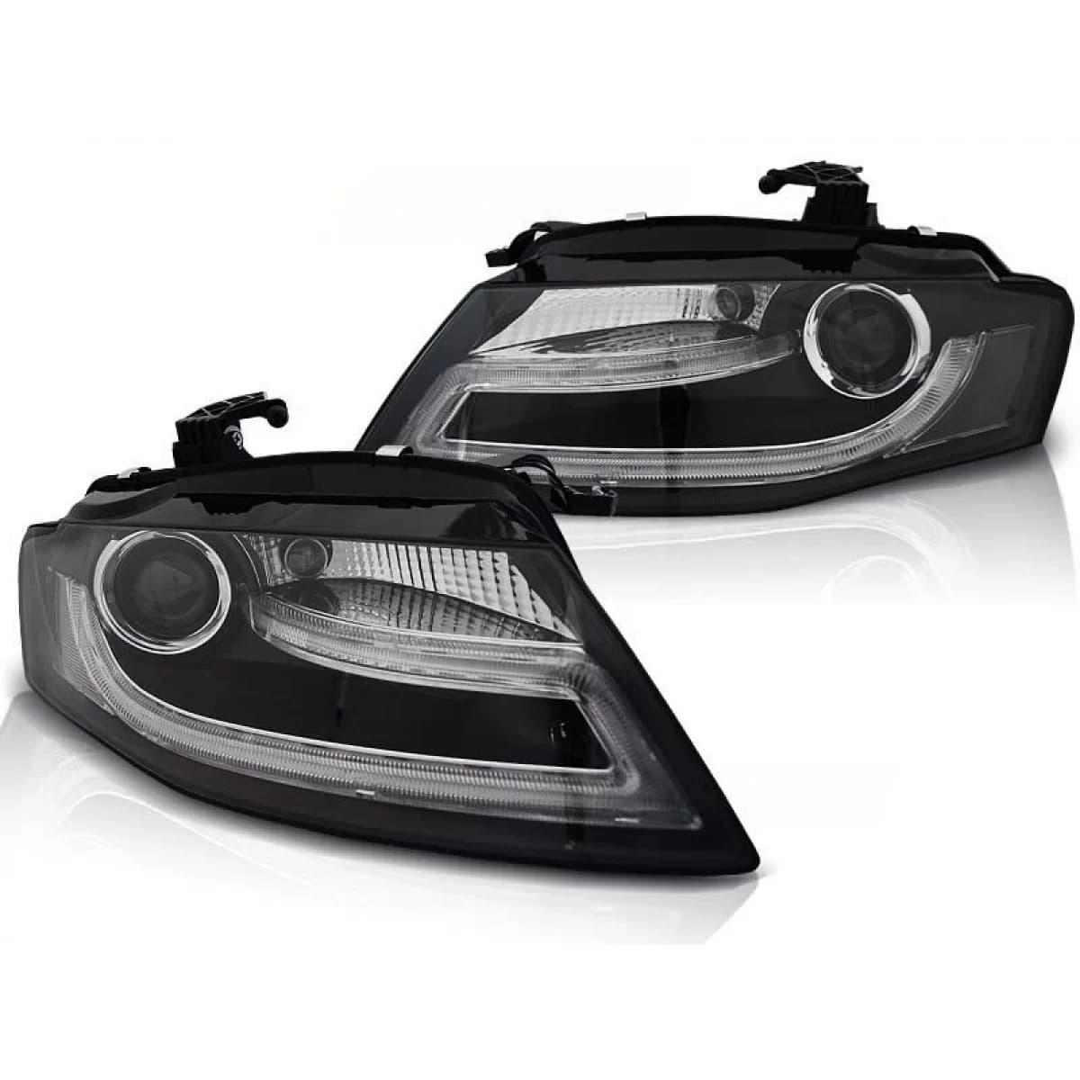 Tuning headlight kit with real DRL lights suitable for Audi A4 B8 04.2008-2011 sedan/wagon, left and right