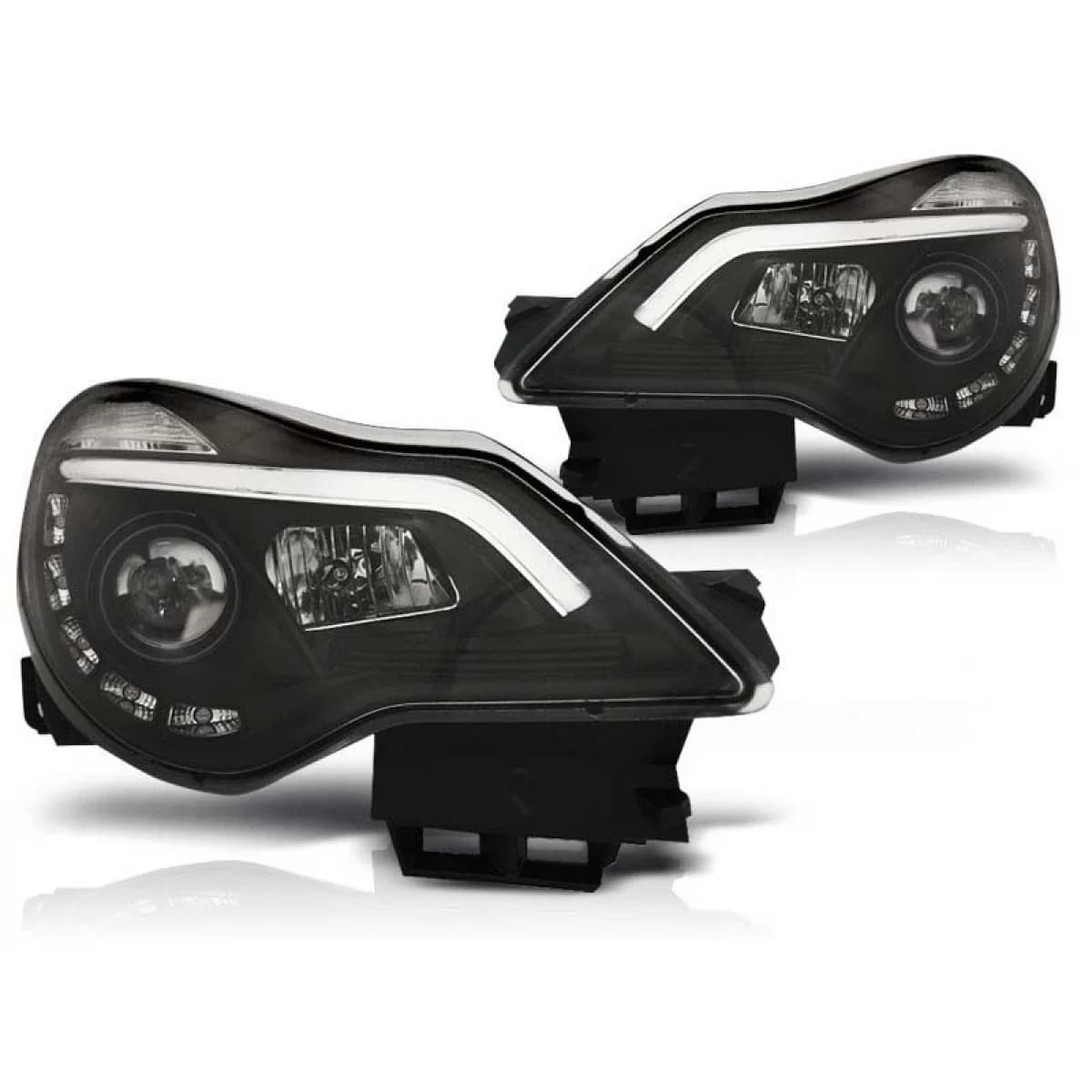 Tuning headlight set suitable for OPEL CORSA D 2011-2014, left and right
