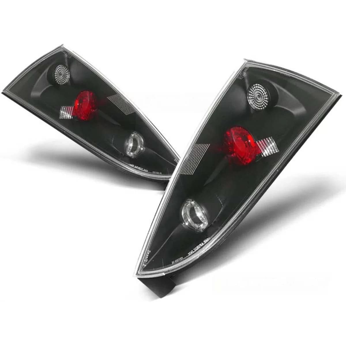 Tuning tail light set suitable for Ford FOCUS MK1 10.1998-10.2004 hatchback with black base, left and right