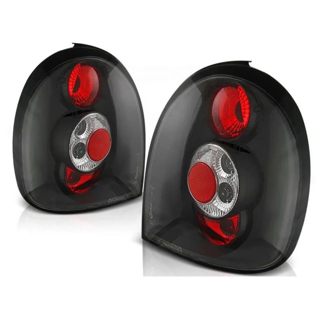 Tuning tail light set suitable for Opel CORSA B 02.1993-10.2000 3 doors with black base, left and right