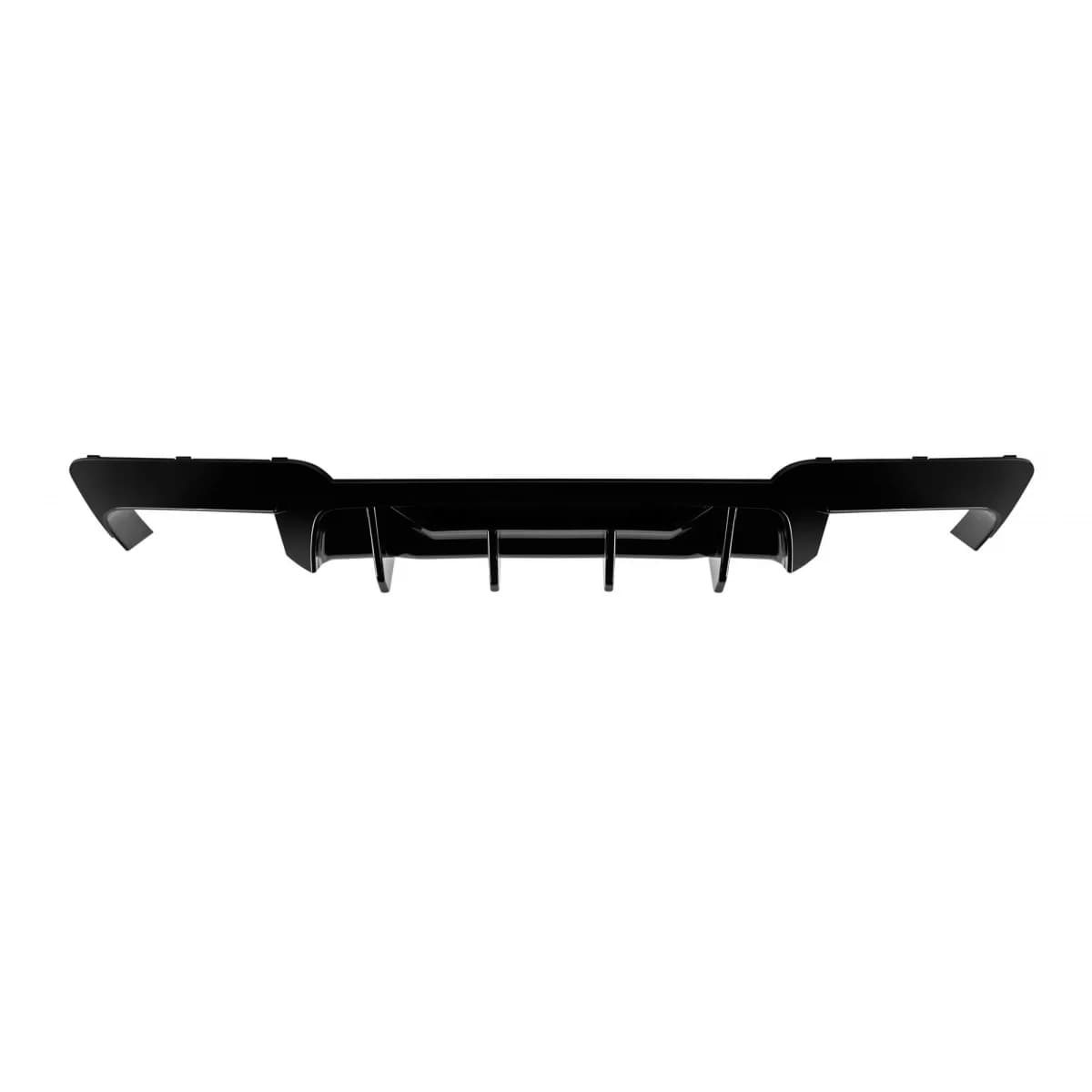 M5 type diffuser suitable for rear M Technik bumper of BMW 5 Series F10 sedan, F11 touring 2010-2017 -oo-oo-, black lacquer