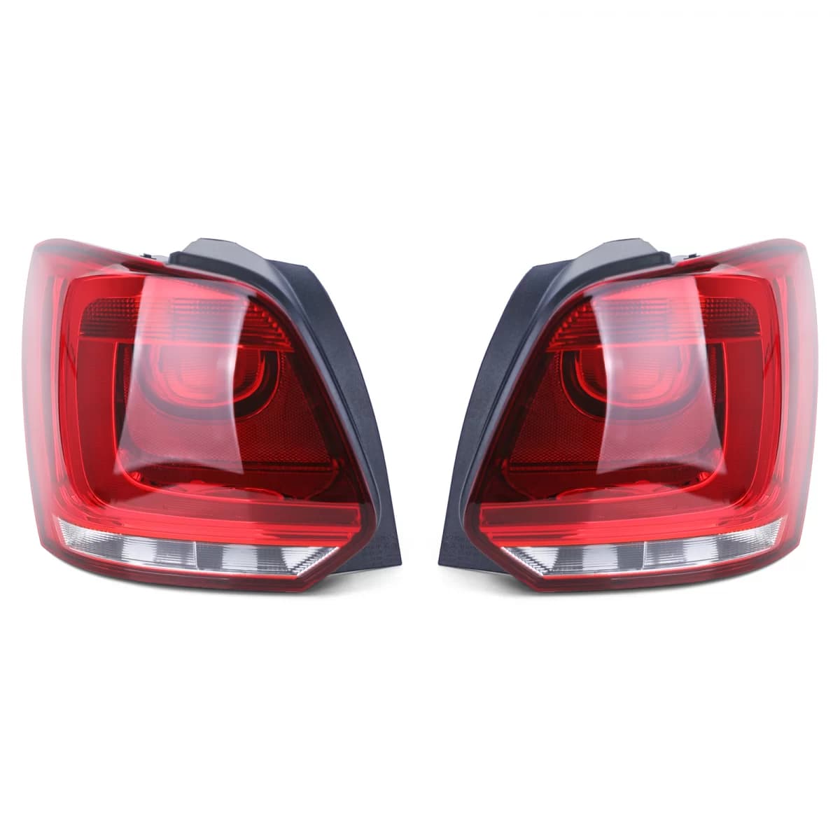Tail lights rear lights pair right left for VW Polo 6R 09-14