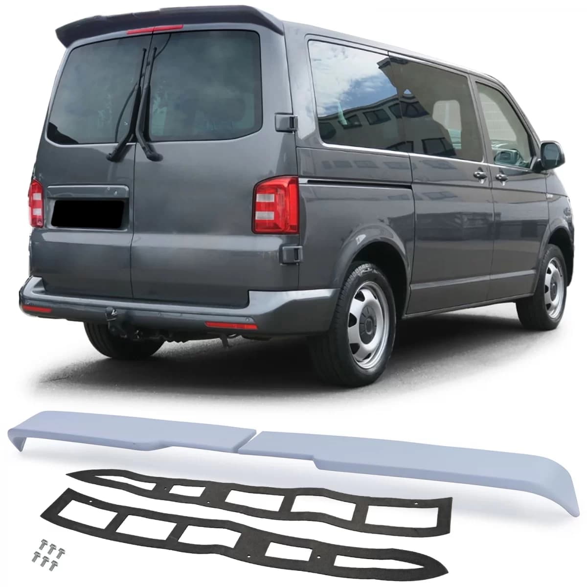 Sport roof spoiler rear spoiler with ABE for VW Bus T6 T6.1 with rear doors