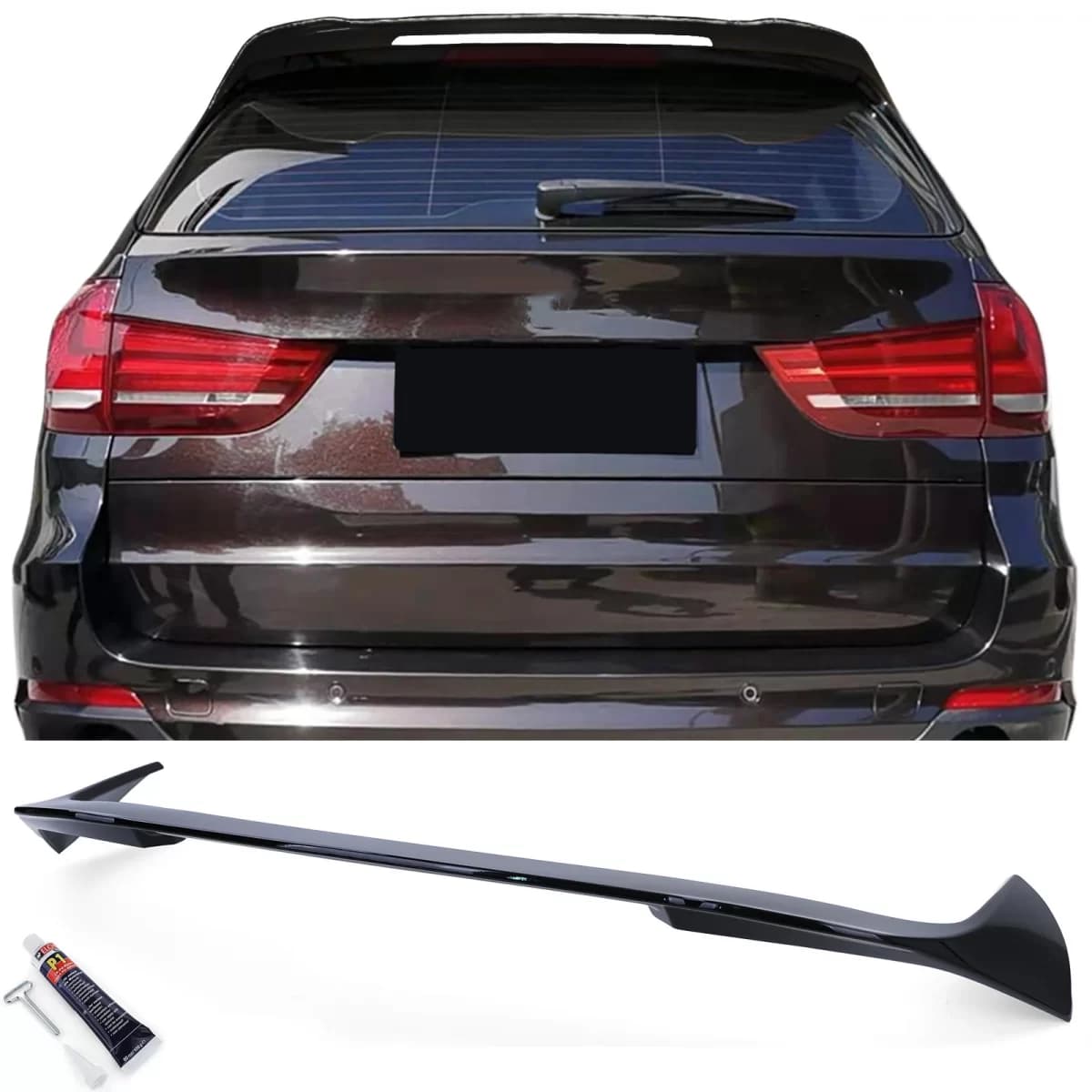 Roof rear spoiler sport version black gloss suitable for BMW X5 F15 13-18