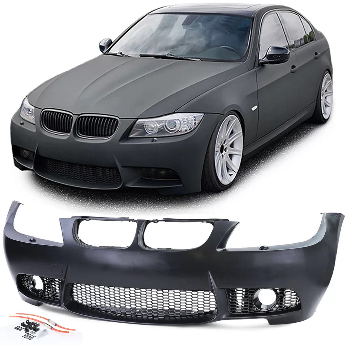 Front bumper sport with ABE fits 3 Series BMW E90 Sedan E91 Touring 05-08
