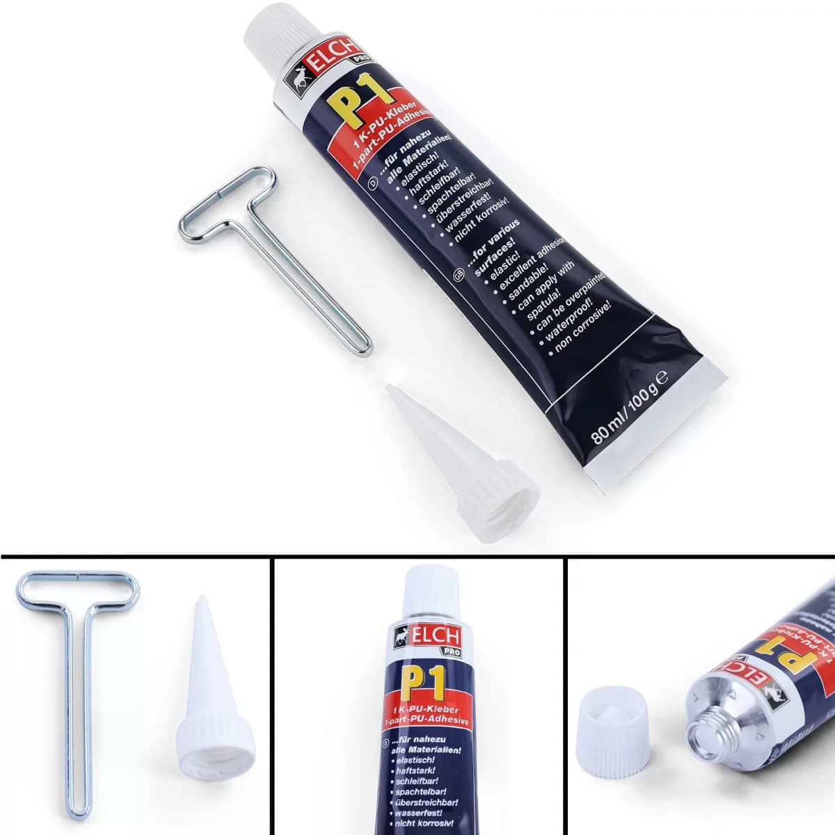 Elch Pro P1 1K-PU adhesive bodywork adhesive 80ml tube 1 piece