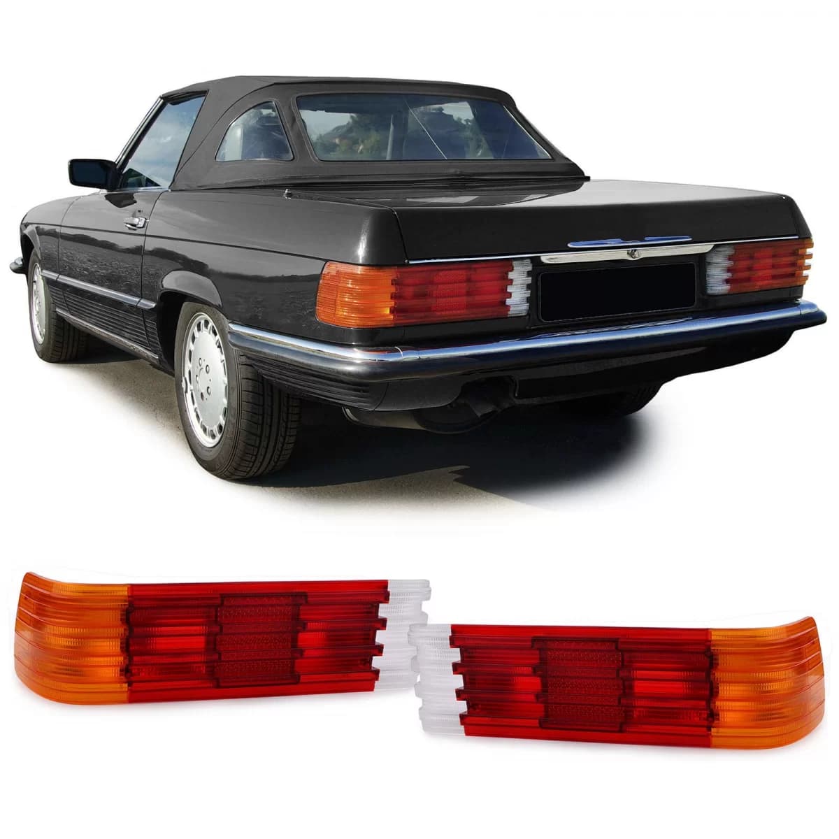 Tail light lens set EU version for Mercedes SL R107 SLC C107