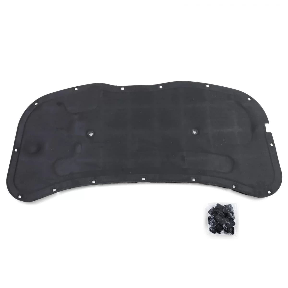 Bonnet insulation mat with clips for VW Polo 9N3 05—09