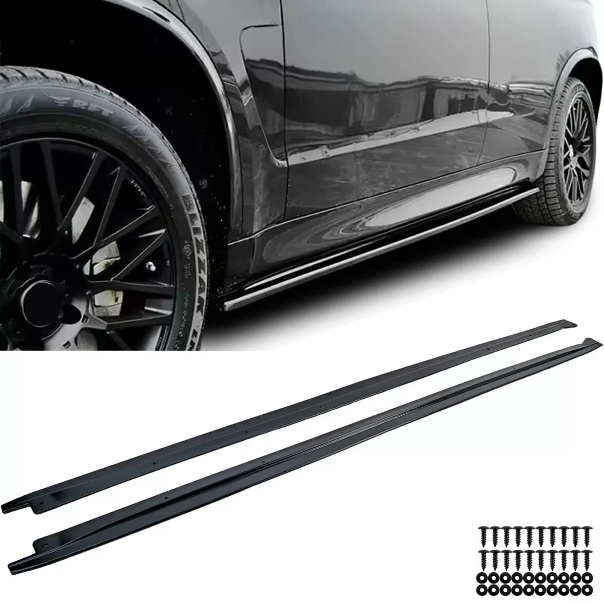 Side Skirt Extension Gloss Black fits BMW X5 F15 13-18