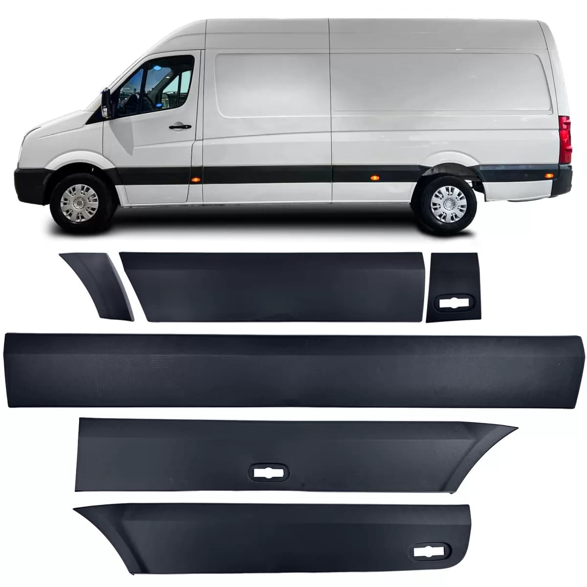 Bumper strip set left for VW Crafter 30-50 2E 2006-2016 long