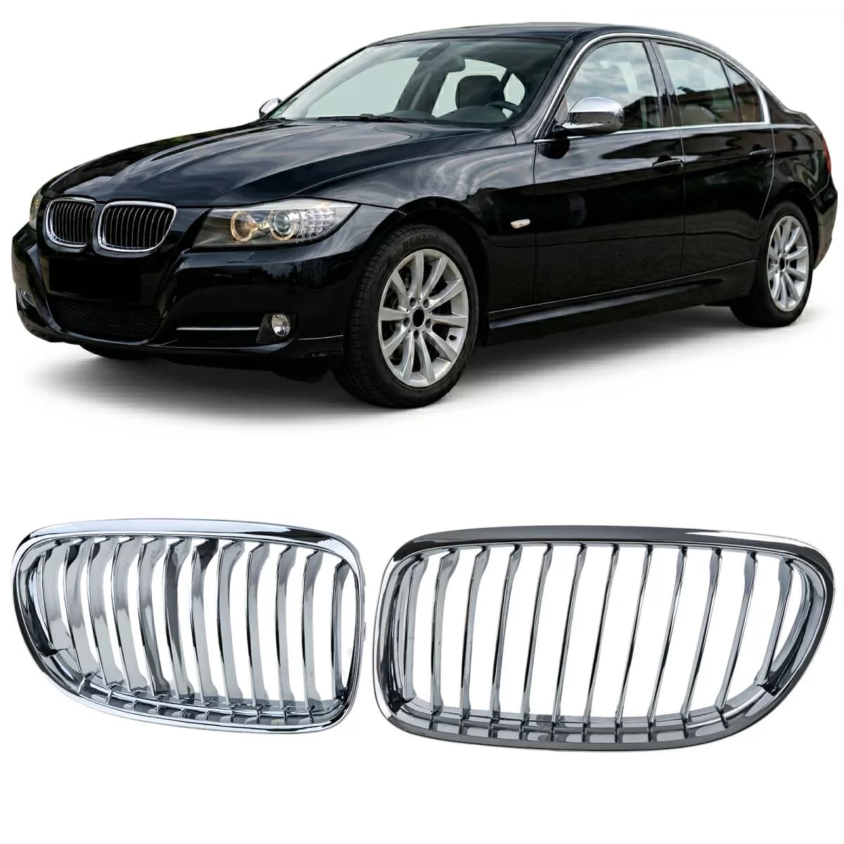 Sport front grille chrome fits for 3 Series BMW E90 E91 2008-2012