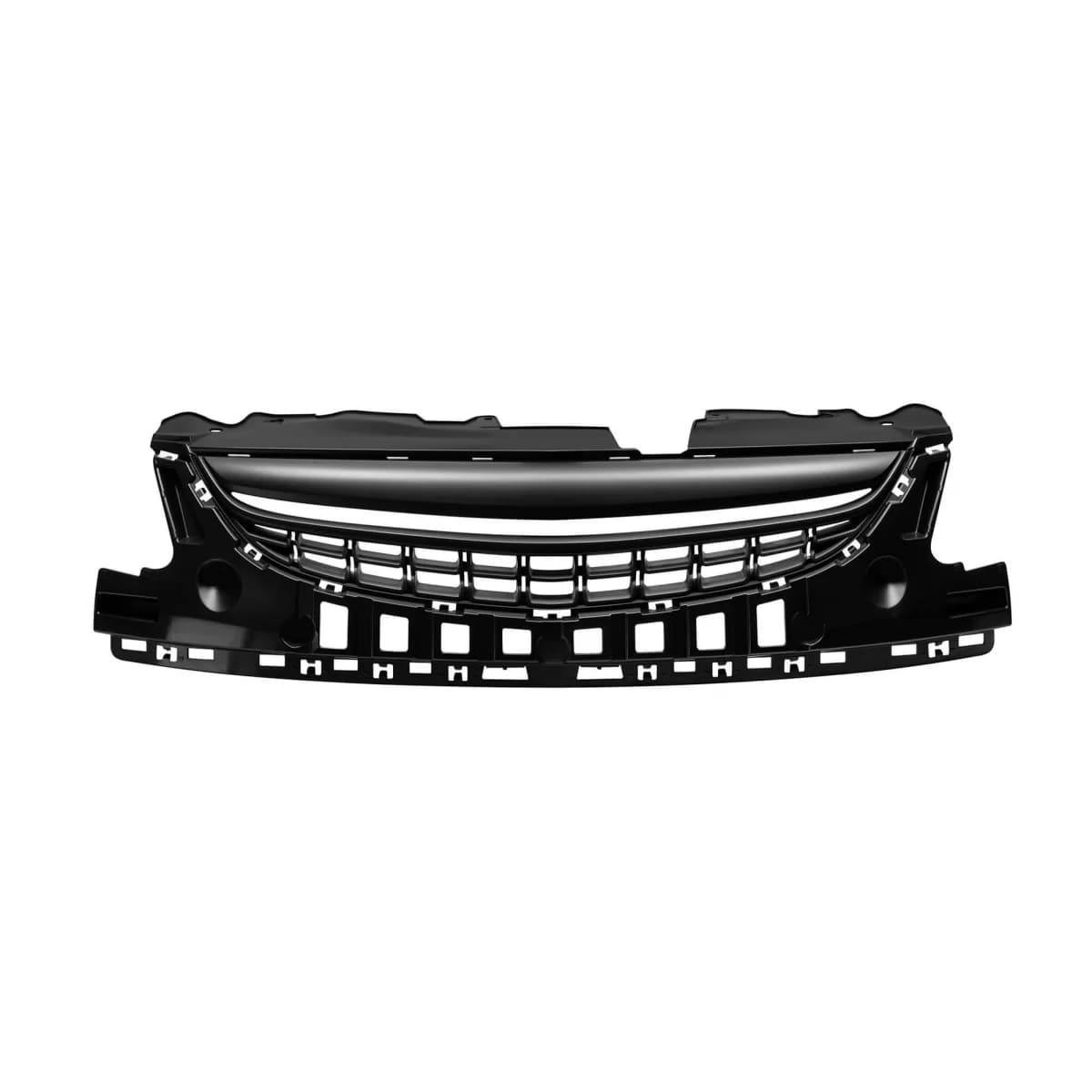 Black grille suitable for Opel Corsa D 2011-2014, without emblem opening