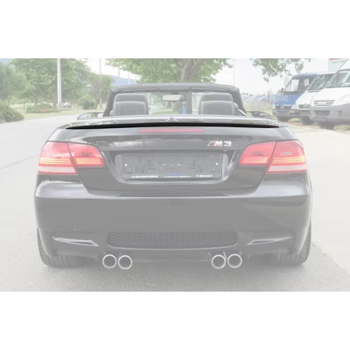 M3 type trunk spoiler suitable for BMW 3 Series E93 Cabriolet 2007-2014, unpainted