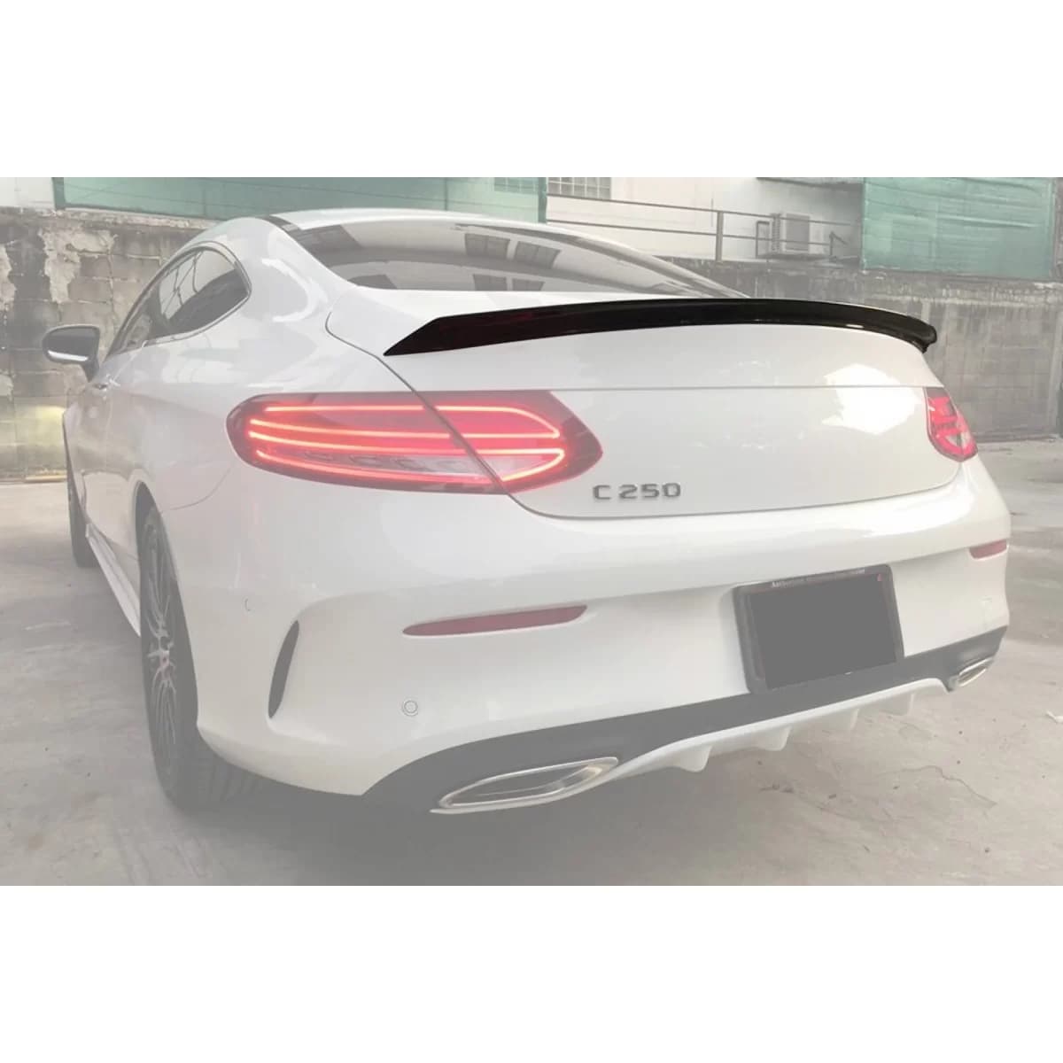 Spoiler suitable for trunk type C63 S for Mercedes C-Class C205 Coupe 2015, unpainted