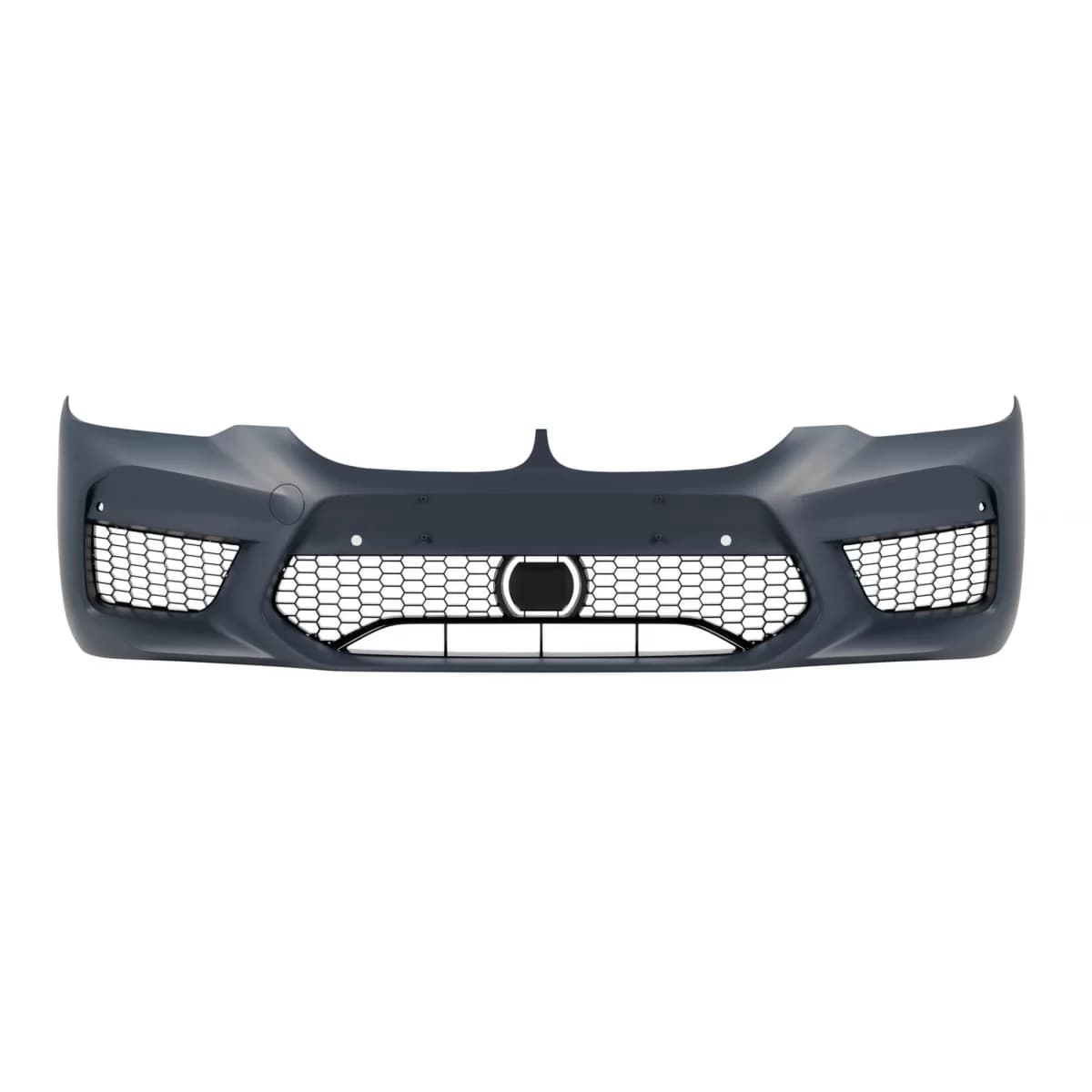 Front bumper type M5 suitable for BMW 5 Series G30, G31 2017-2019, with grille for ACC, with openings for PDC