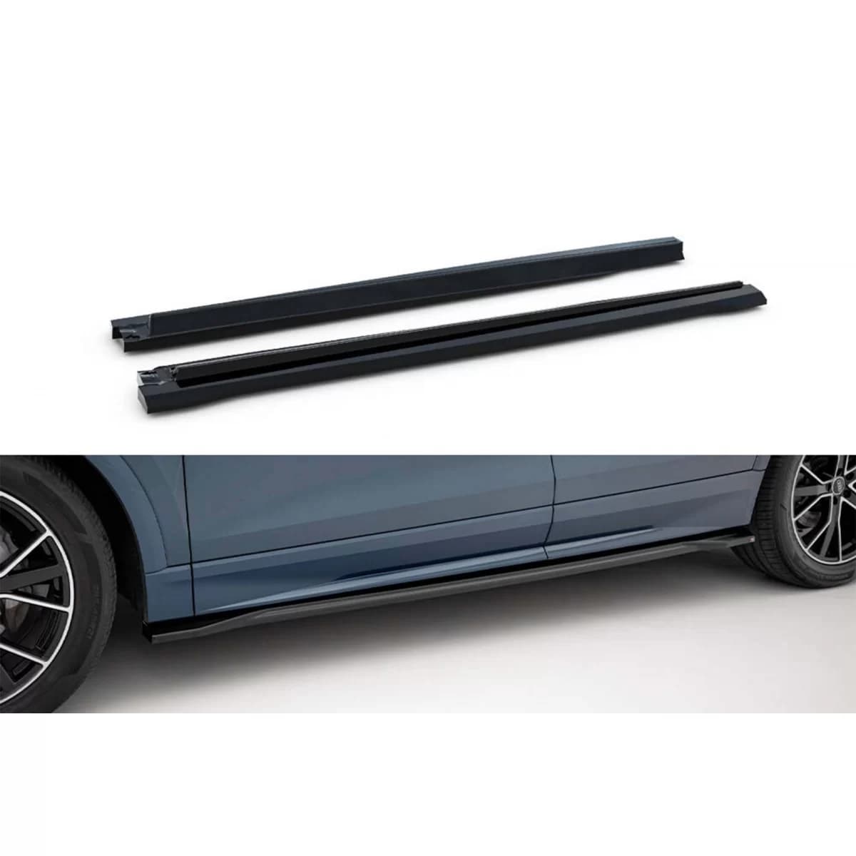 Maxton Design add-ons suitable for Audi Q8 2018-2023, black lacquer