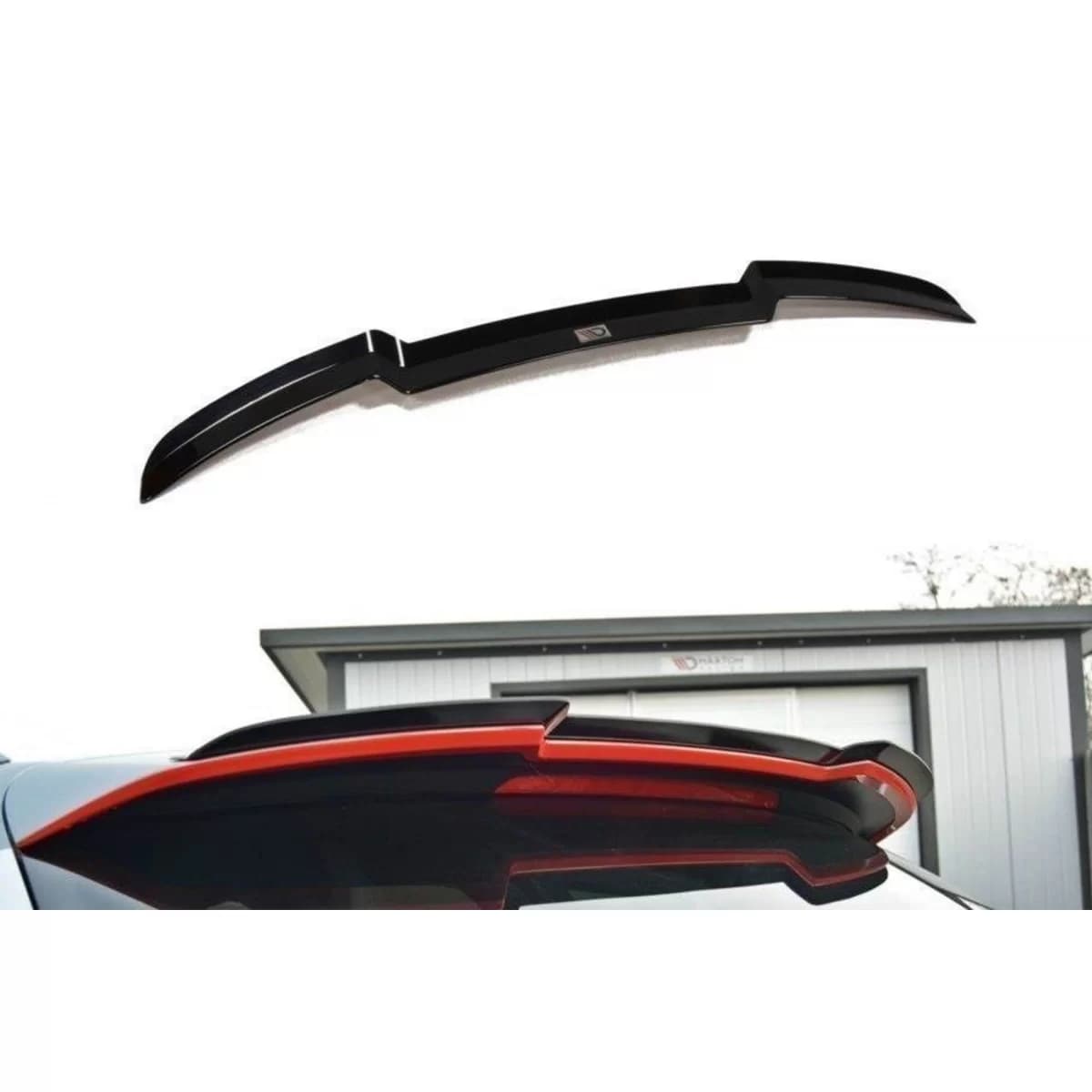 Maxton Design spoiler version 1 type RS6 suitable for Audi A6 C7 Avant 2013-2017, black lacquer
