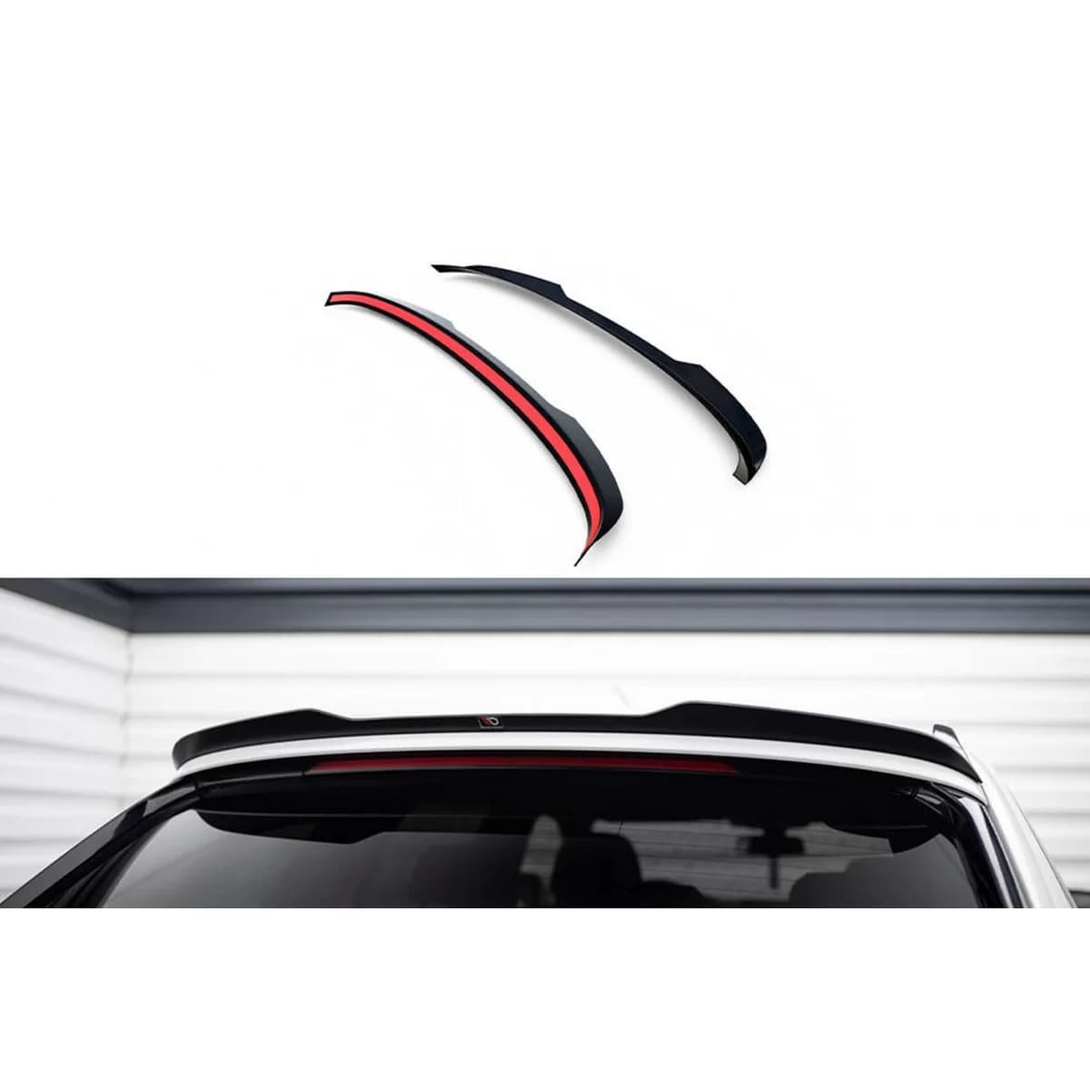 Maxton Design version 2 spoiler suitable for BMW 5 Series G31 Touring after 2017, black lacquer