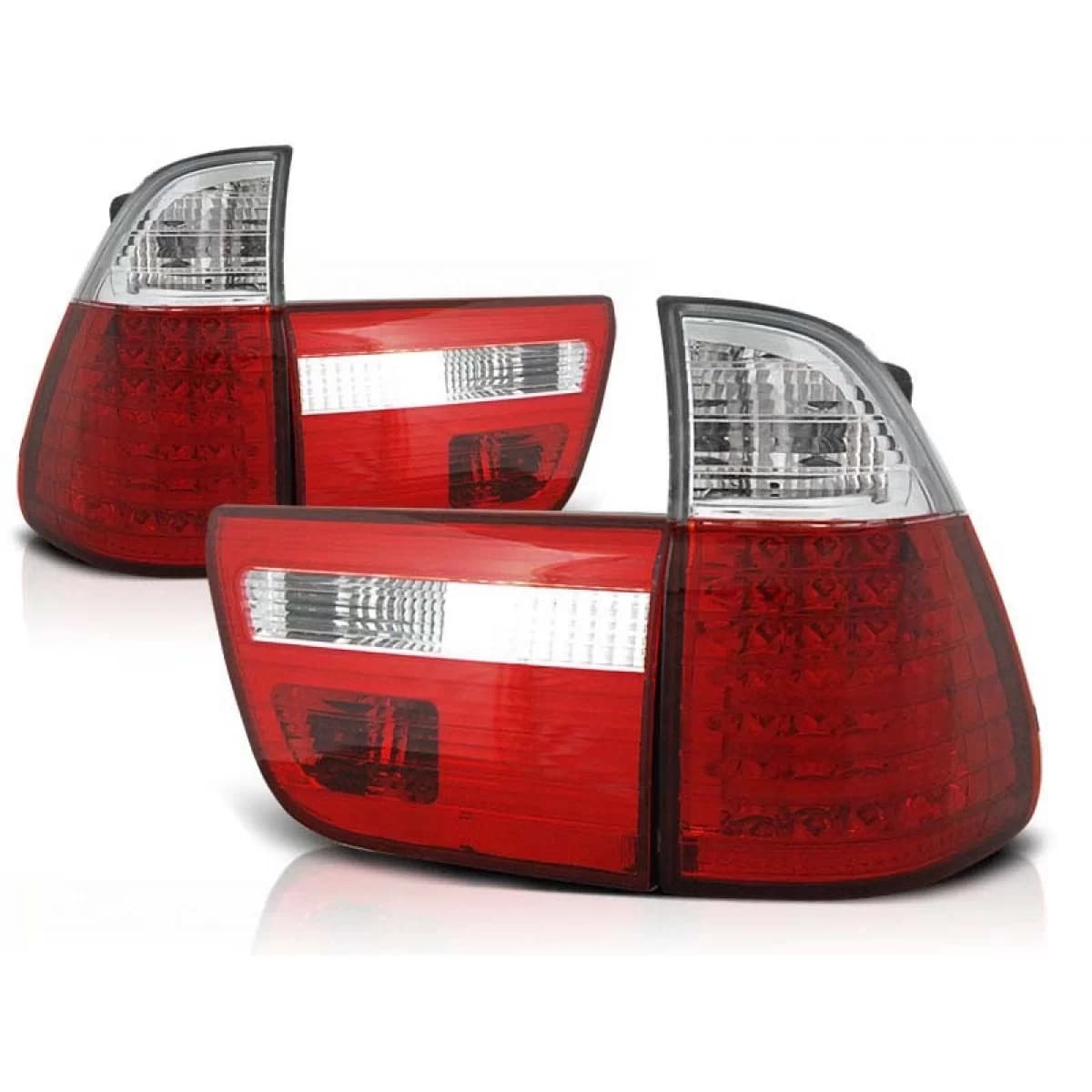 LED tuning tail light set suitable for BMW X5 E53 09.1999-10.2003, left and right