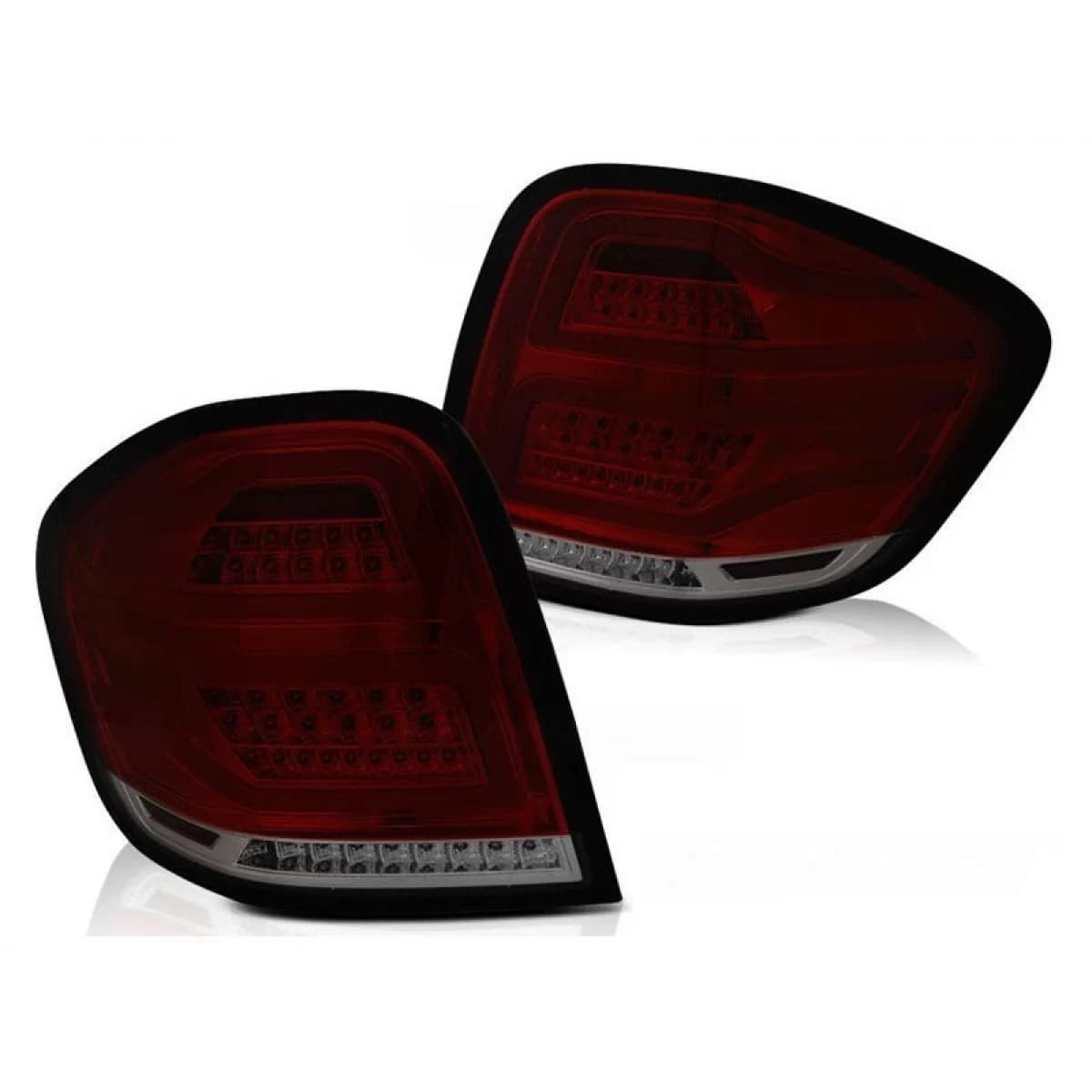 Tuning LED Tail Lights Set suitable for Mercedes M-Class W164 2009-2011 smoked, left and right