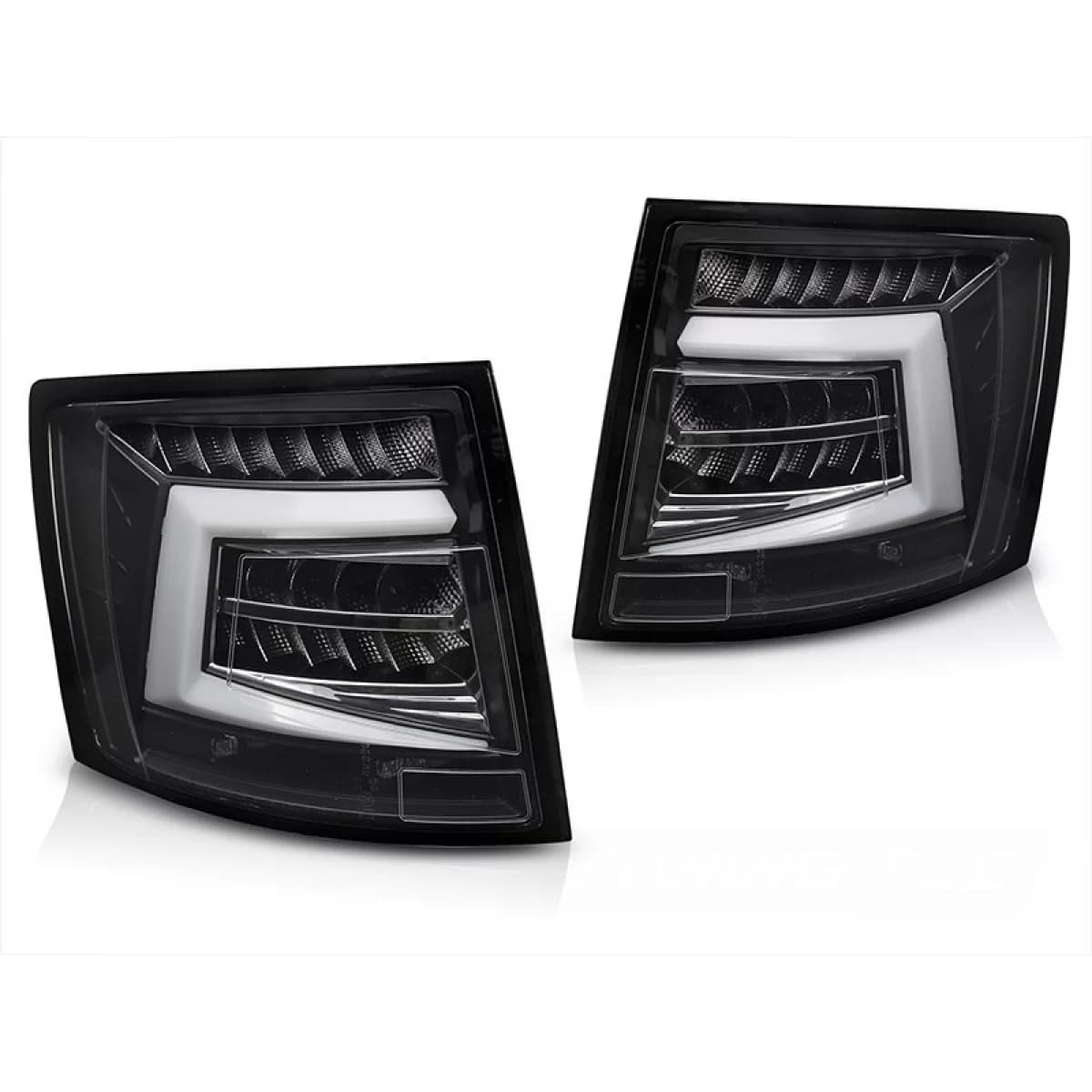 LED tail light set suitable for Skoda Octavia Combi 2012-2020, for the model with factory halogen tail lights, with black base, left and right