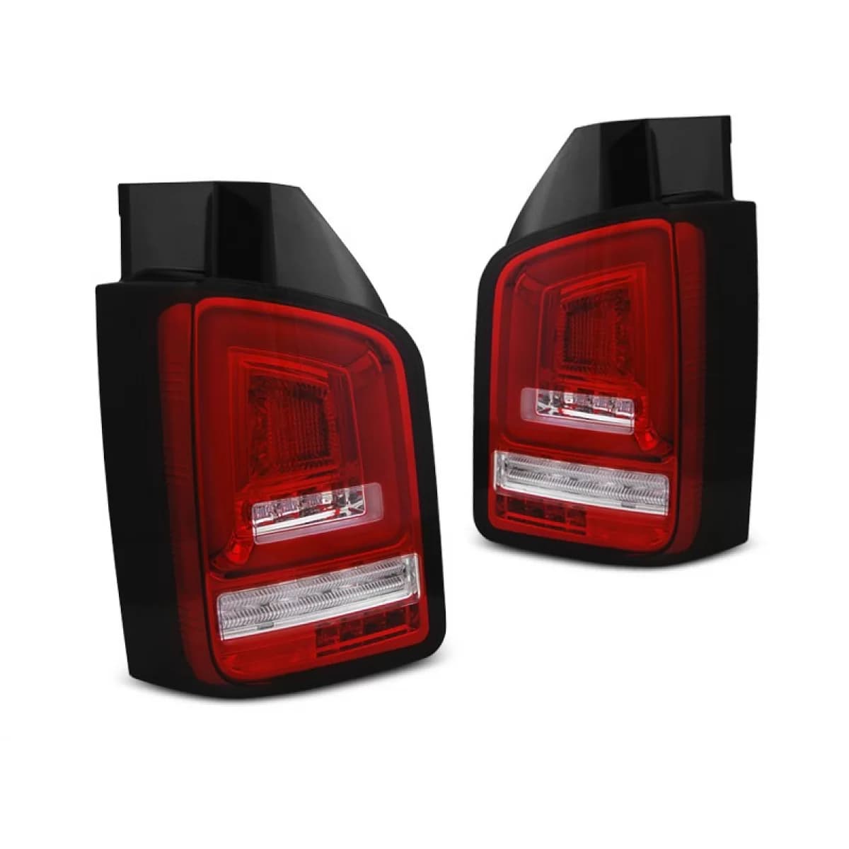 LED tail light set with red and white base suitable for Volkswagen T5 04.2003-2009, left and right